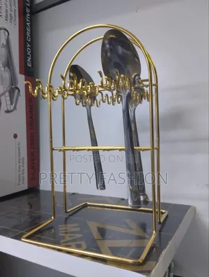 Golden Cutlery Holder