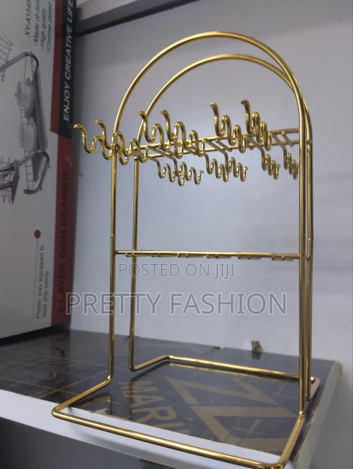 Golden Cutlery Holder