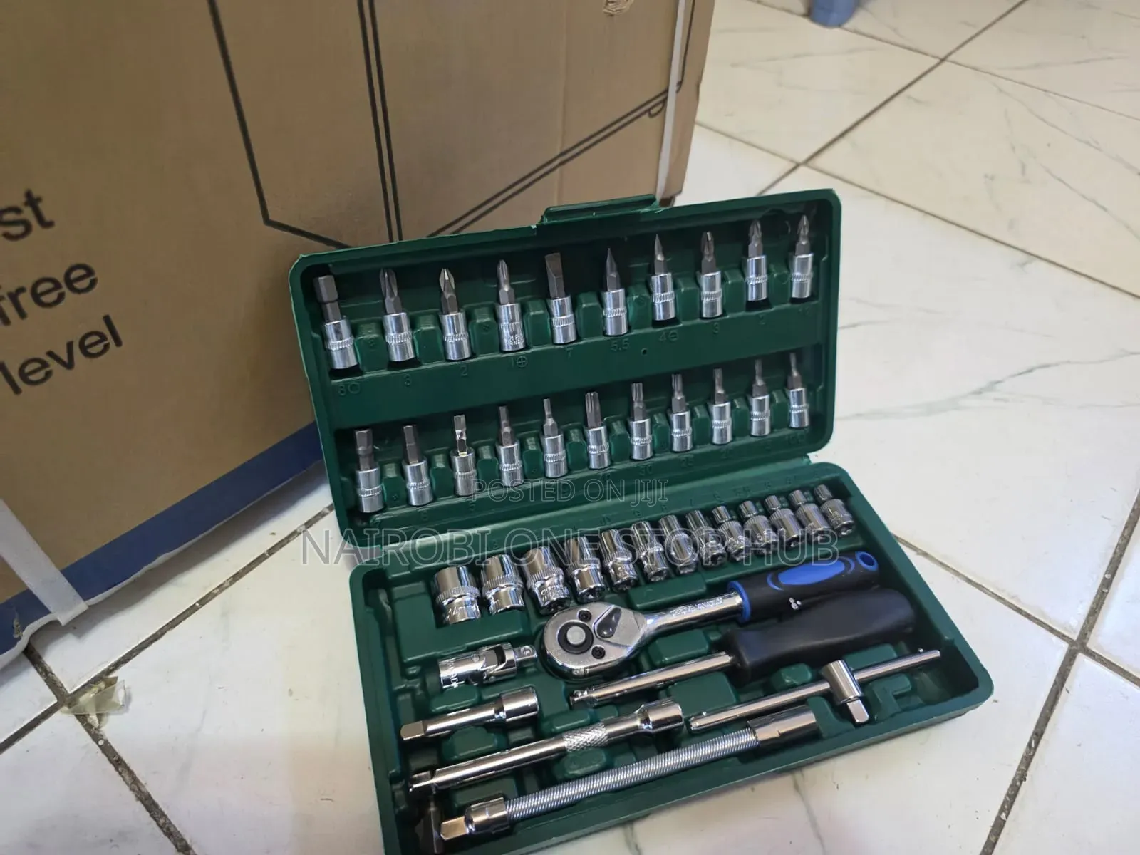 46 Pieces Wrench Socket Set