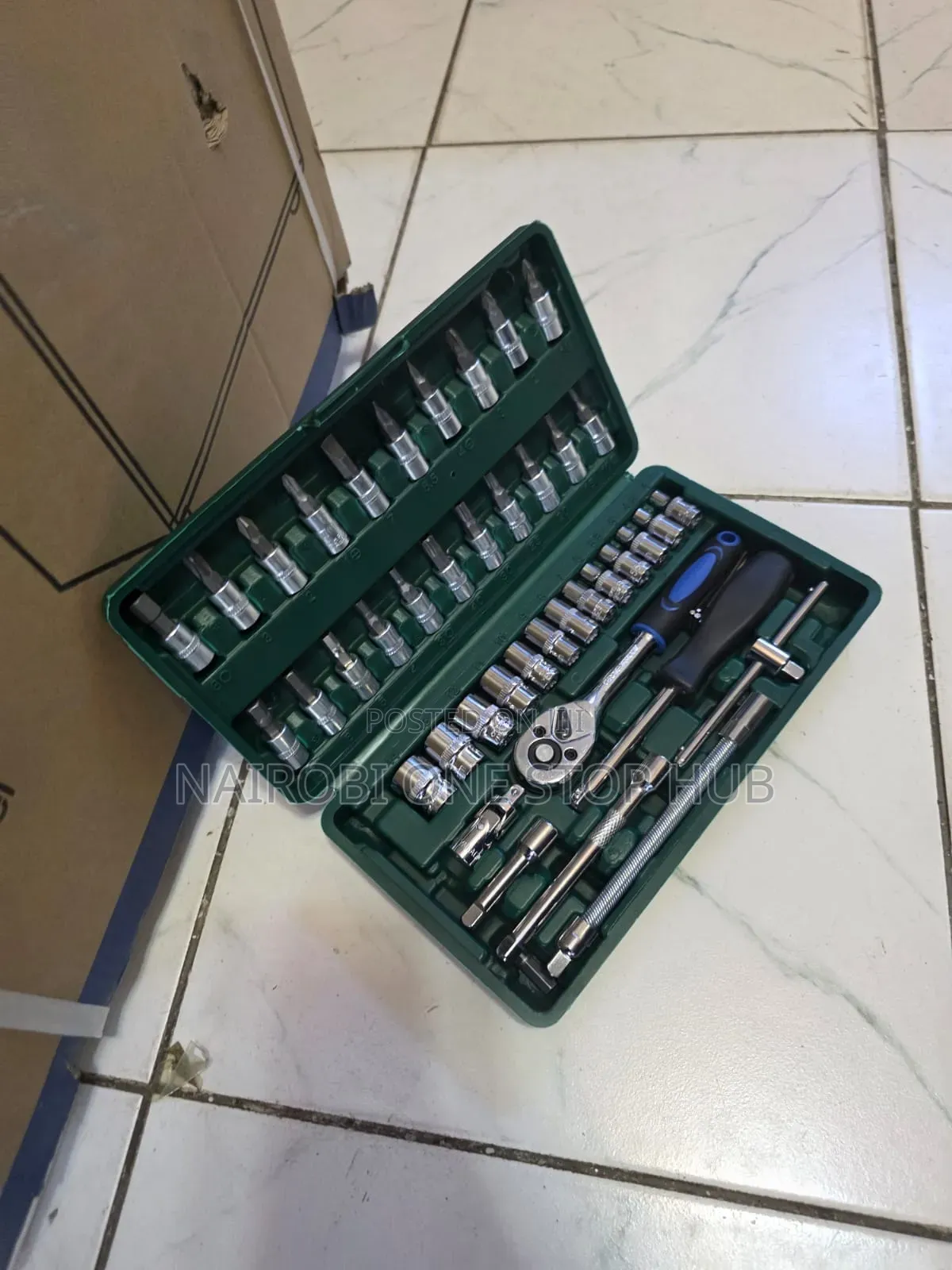46 Pieces Wrench Socket Set