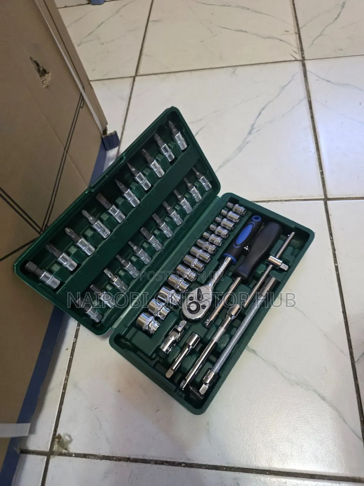 46 Pieces Wrench Socket Set