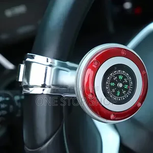 Steering Wheel Ball Knob With Compass Provide 360° Rotation