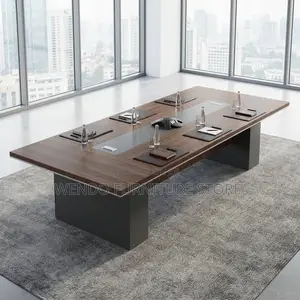 Boardroom Table; 3 Meters Cabinets Executive Boardroom Table