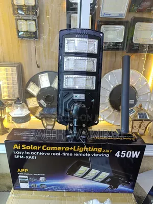 2 in 1 450 Watt Solar Street Lights With 4g Camera