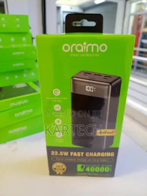 Oraimo 22.5w 40000mah Digital Display Fast Charging Power Bank