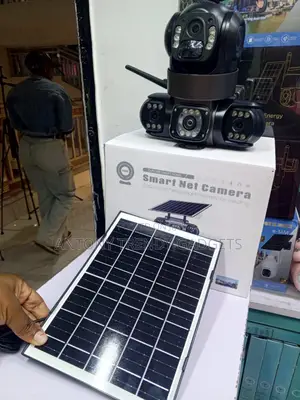 V380 Triple Lens Solar 4g CCTV PTZ Security Camera