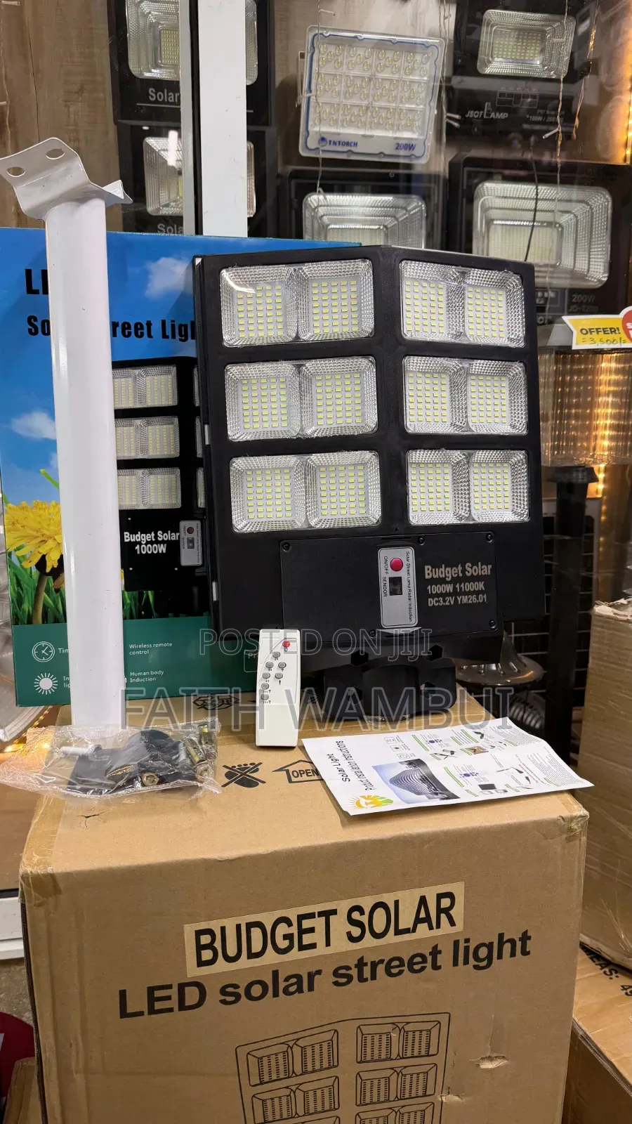 Led Solar Floodlight With Battery 1000 Watts