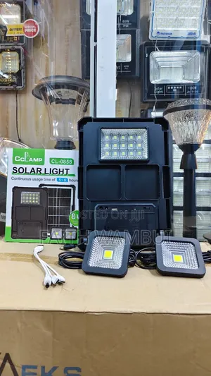 Solar Lighting System With 2 Led Bulbs and Inbuilt Solar Panels