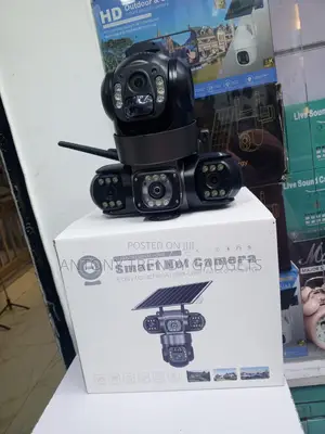 V380 Solar Security Camera Two-Way Audio Motion Detection