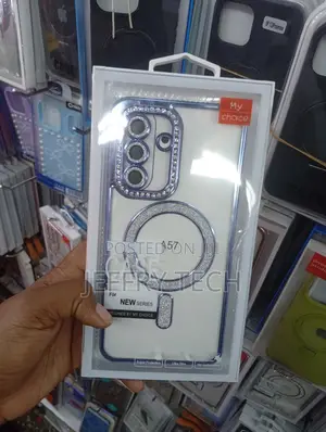 Blue Magnetic Plated Phone Case Designed for the Samsung Galaxy A57.