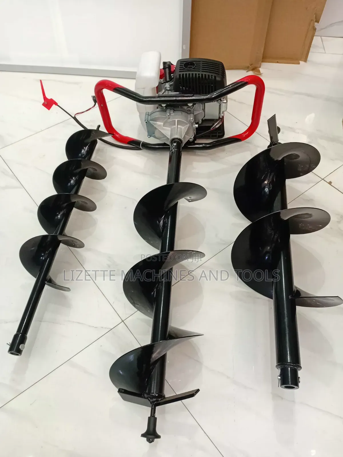 4 Stroke Earth Auger Machine With 3 Drill Bits