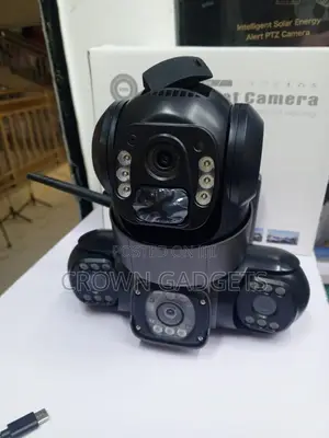 V380 PTZ Solar Camera Two-Way Audio Waterproof Security Cam