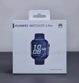 This Is a Huawei Watch Fit 5 Pro Smartwatch in a Sleek Blue Finish.