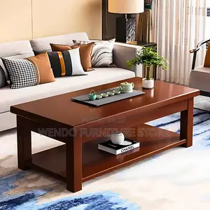 Coffee Table; Mahogany Executive Brown Elegancy Coffee Table