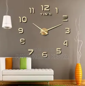 Diy Acrylic Wall Clock - Gold