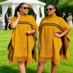 Lulu Fancy Fringe Ponchos (Yellow)
