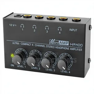 Ha400 4-Channel Metal Stereo Headphone Amplifier