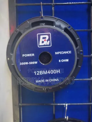 Bm Audio 12bm400h 12" 500w Professional High-Power Woofer
