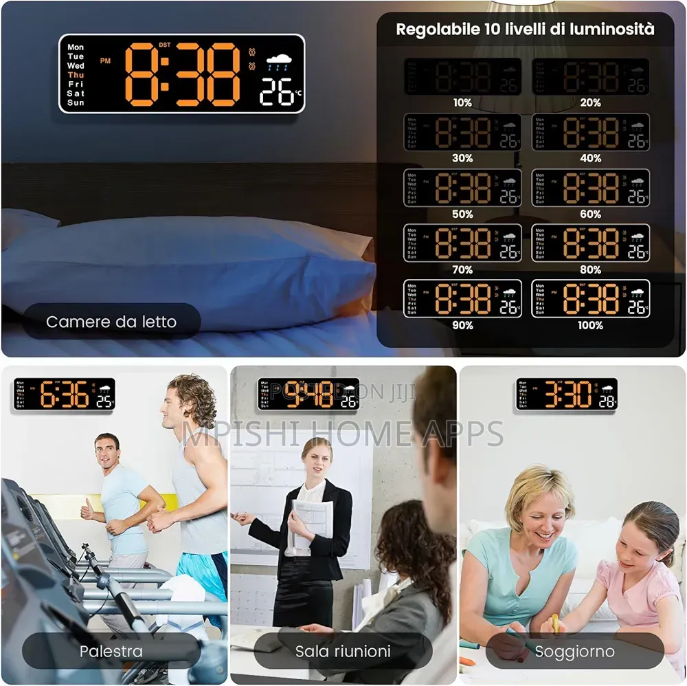 11 Inches Led Digital Wall Clock