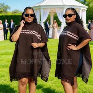 Brown Classy Warm Poncho