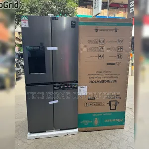 Hisense 470l 4-Door Refrigerator - Non-Frost, Dark Silver 