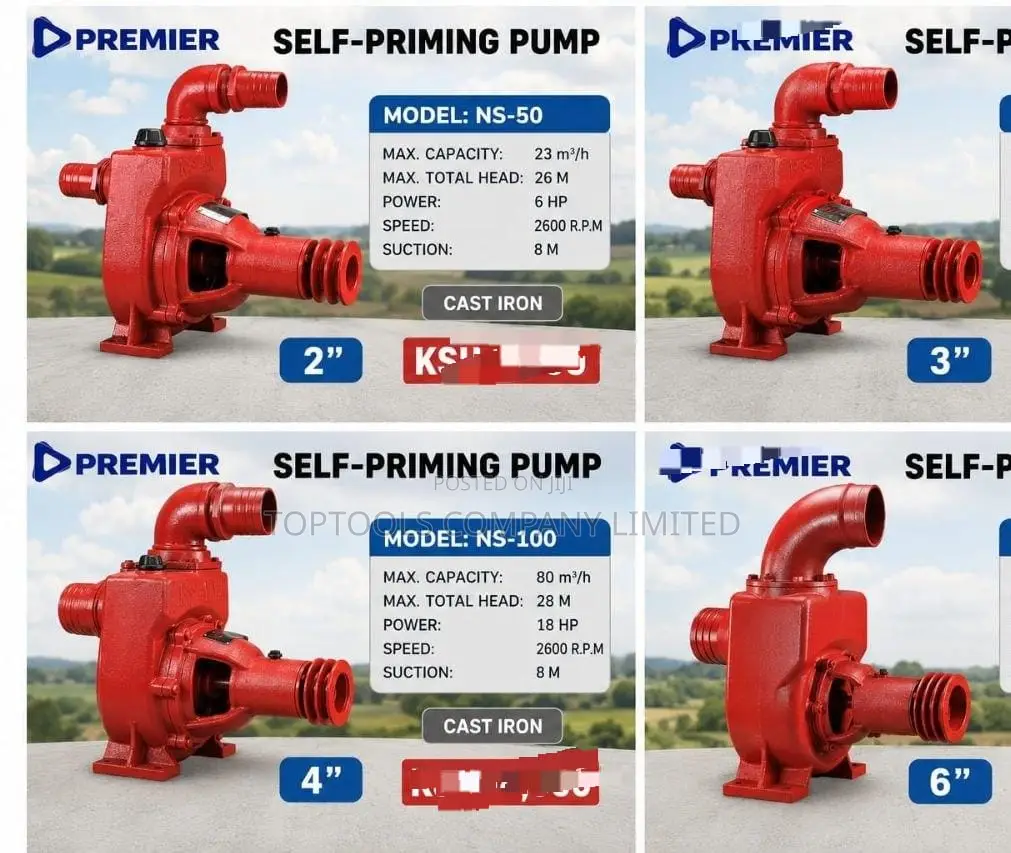 Self Priming Bare Pump 6hp