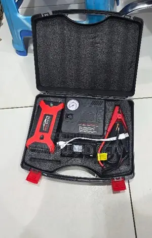 Portable 99800mah Car Battery Jump Starter With Tire Inflator