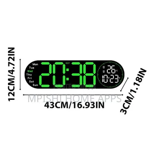17-Inch Led Digital Wall Clock