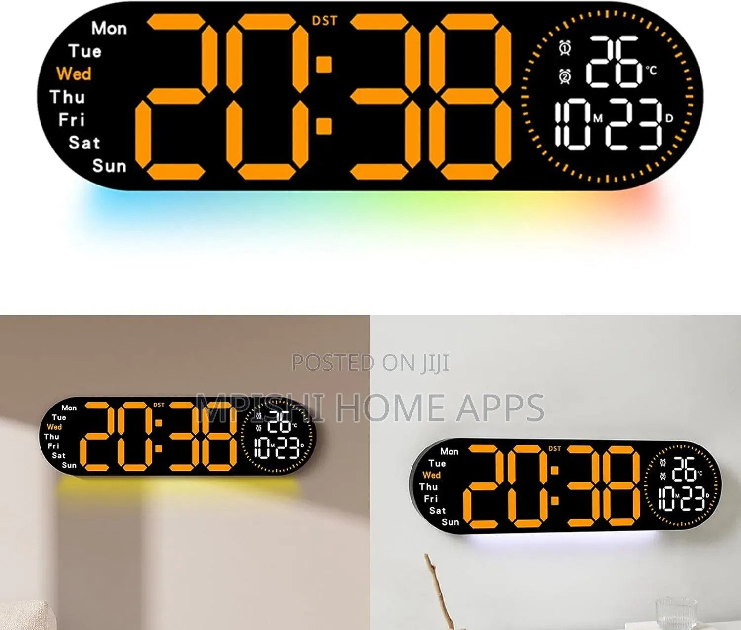 17-Inch Led Digital Wall Clock