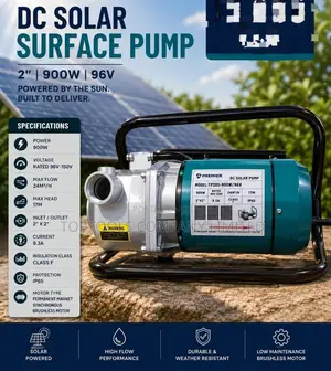 Dc Solar Surface Waterpump 2inch 900watts 96volts