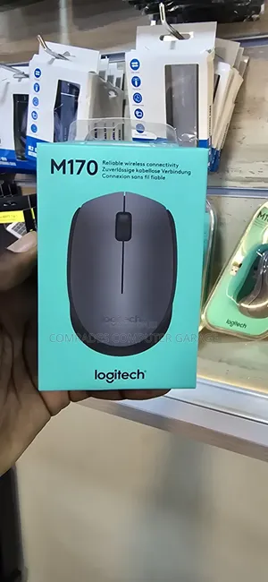 Logitech M170 Wireless Mouse in Grey.