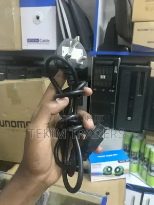 Genuine 1.5m Black Flower Cable - 3 Prong Cloverleaf Power Cord