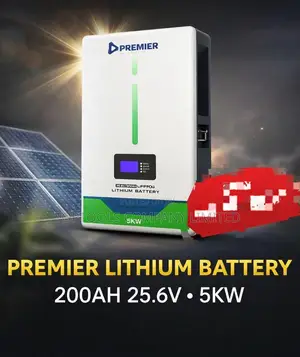 Premier Lithium Battery 5kw 200ah 25.6v