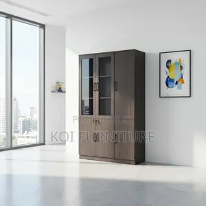 Cabinet : Modern Grey Laminate Executive Wooden Office Storage Cabinet