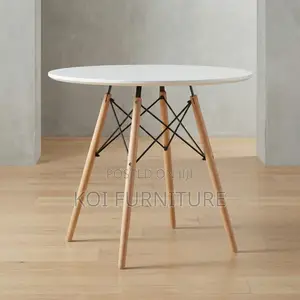 Dining Table : Modern White Eames-Style Dining Table