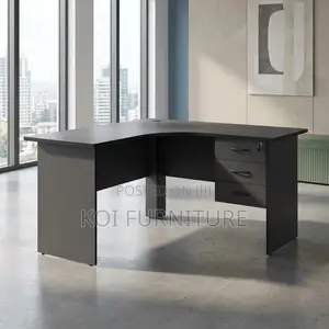 Office Desk :1.2m Modern Gray L-Shaped Home Office Desk