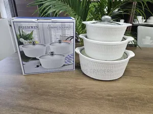 3pcs Set Ceramic Casserole Serving Dishes