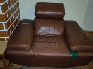 Modern Leather Sofaset (3-Seater, Loveseat, Single) Tiltable Headrest