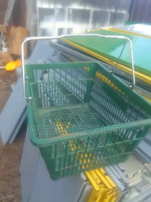 Shopping Basket Metallic Handle
