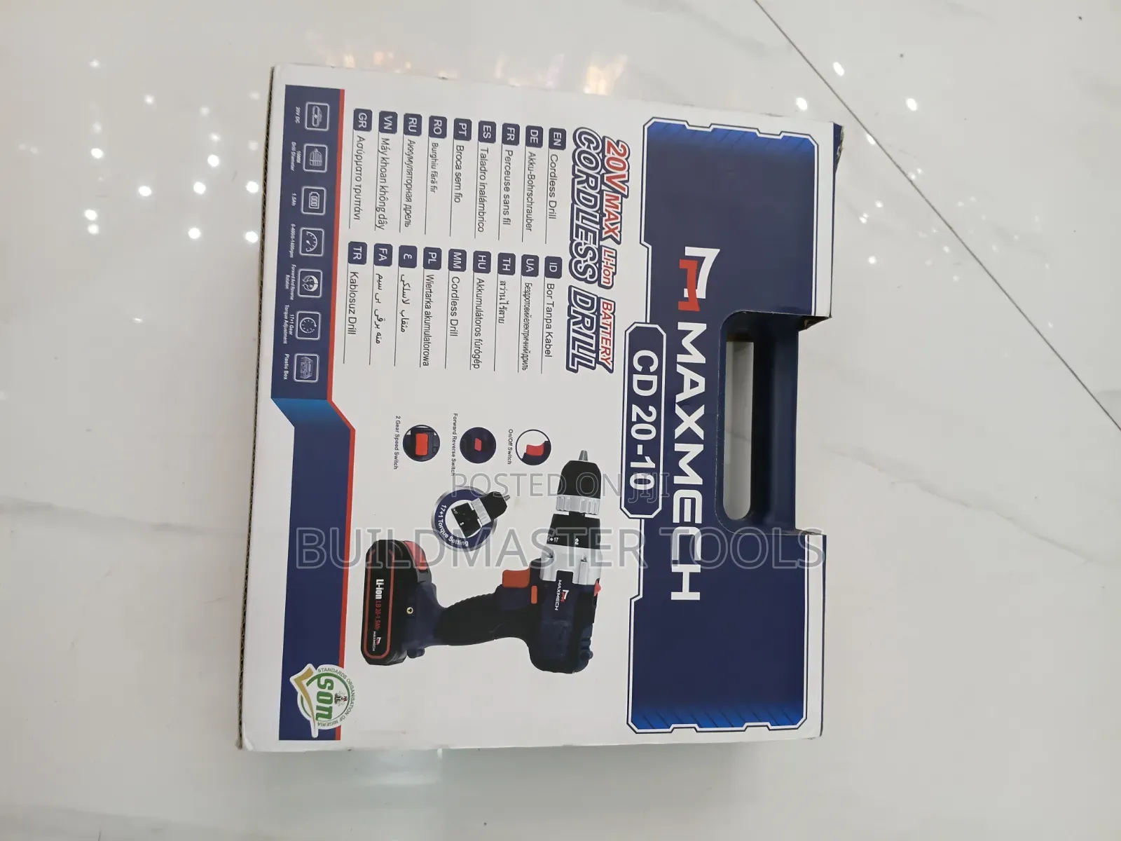 Maxmech Cd 20-10 20v Cordless Drill Set