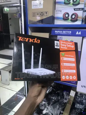 Tenda F3 N300 Easy Setup Router - Fast 300mbps 3 Antenna Wifi