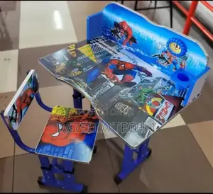 Spider Man Blue Executive Adjustable Kids Study Table Desk