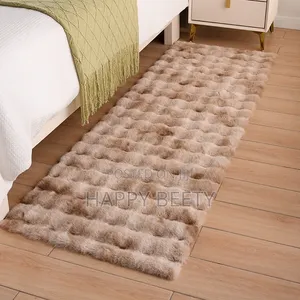 Thickened Bubble Velvet Carpet, Bedroom Bedside Bay Window Mat