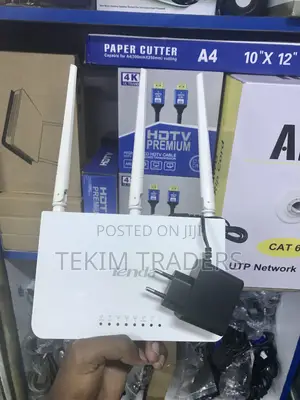 Professionally Refurbished Tenda F3 N300 Router-Easy Setup, 3 Antennas