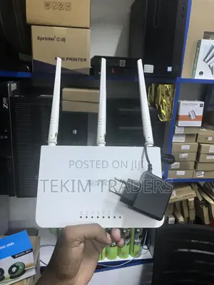 Professionally Refurbished Tenda F3 Router - N300, Easy Setup, White