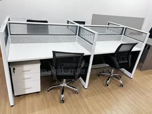 4 Way Staff Workstation Nairobi – Modern Office Layout Design