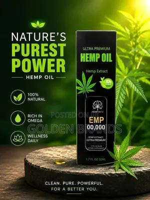Organic Hemp Oil 50 Mi; Today's Offer