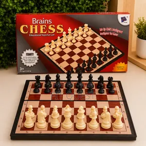 Brains Magnetic Chess Board Game Set Educational Toy