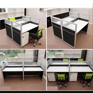 4 Way Workstation Table Nairobi – Professional Team Desk