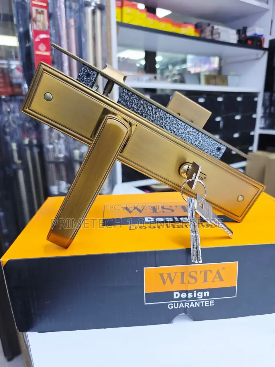 Gold Wista Door Locks 252 Mae
